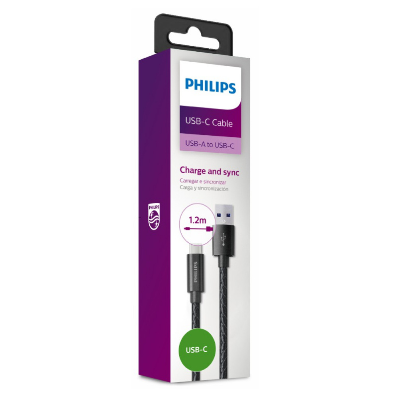 Philips 飛利浦 - Type C 充電線 USB 3 DLC2538B/97