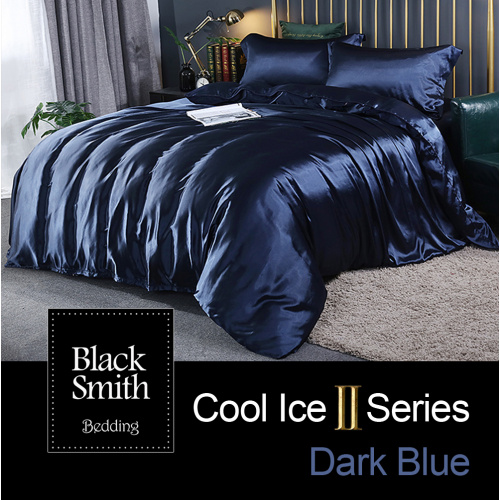 Black Smith 2870針第二代冰絲綿床品套裝 [鑽石藍] [4尺寸]
