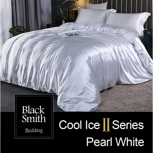 Black Smith 白色2870針 第二代冰絲綿床品套裝 [4尺寸]