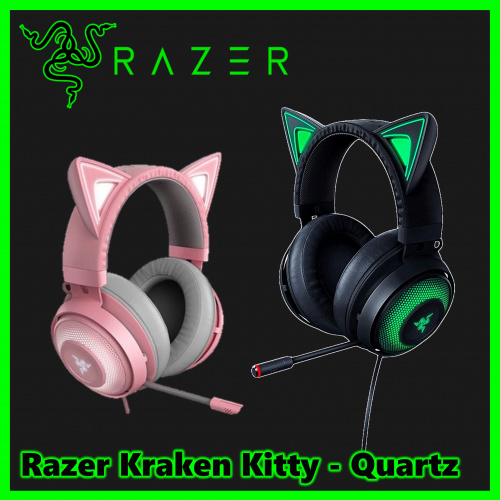 Razer Kraken Kitty Chroma Quartz 貓耳電競耳機 [2色]