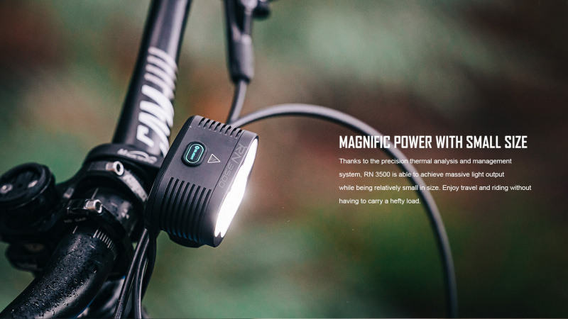 Olight RN3500 3500流明 MTB 單車燈 頭燈 USB充電 尿袋