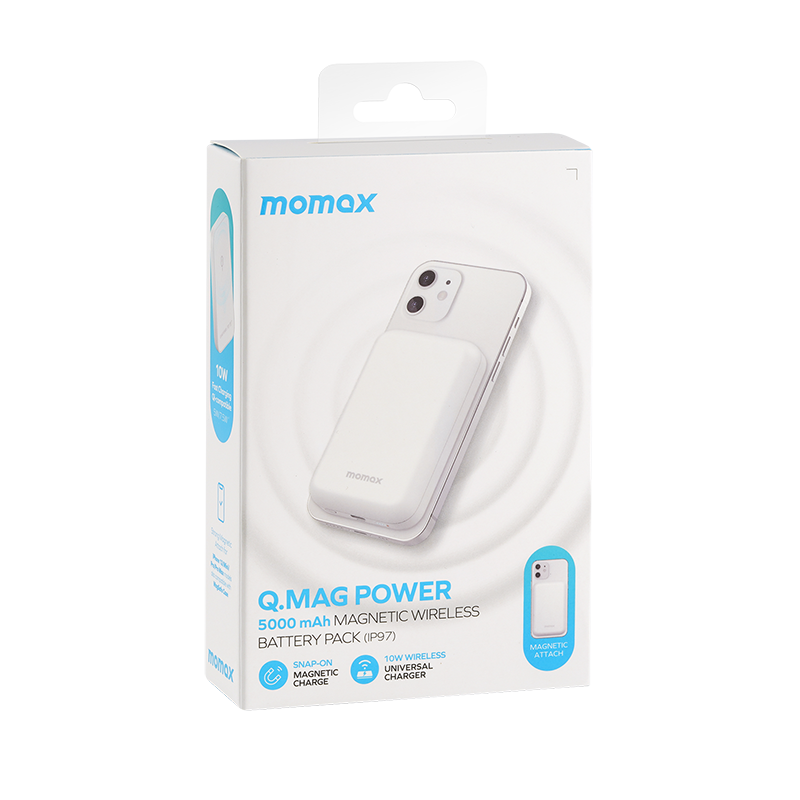 Momax Q.Mag Power磁性無線電池組5000mAh IP97