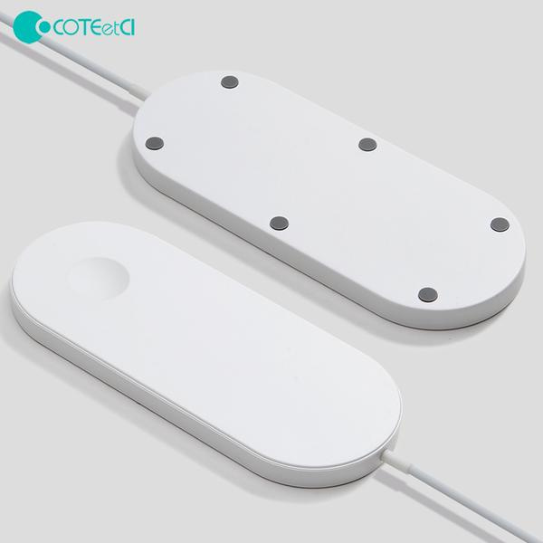COTEetCI Dau Fast Charging Wireless Charger for Smartphones & Apple Watch 雙位無線充電板