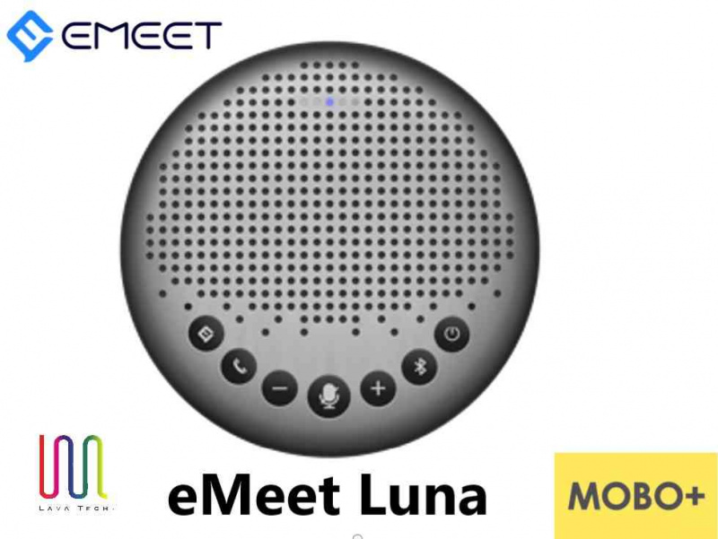 eMeet - Luna Wireless Speakerphone - EMLunaGRYCN