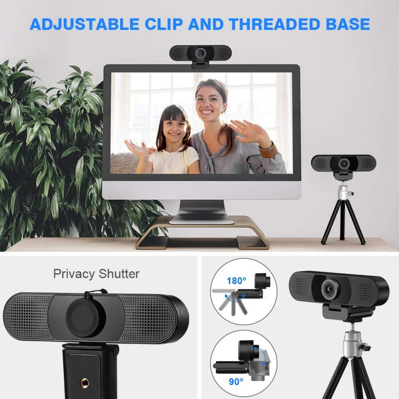 eMeet Full HD 1080p Camera 3 in 1 (Video Conference) C980 Pro Webcam