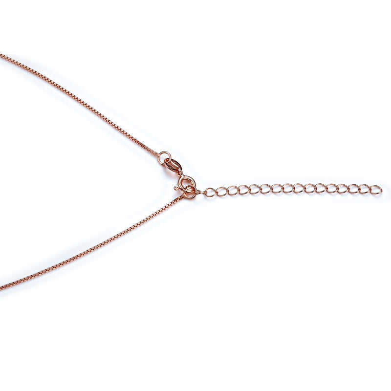 Niomi Jewellery 跳動懸浮系列 Stariiz 高仿鑽純銀鍍玫瑰金頸鏈