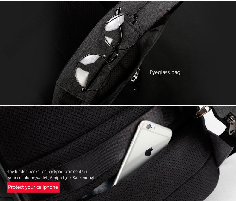 Tigernu 防盜雙肩背囊 [2色] (2018休閒款A)