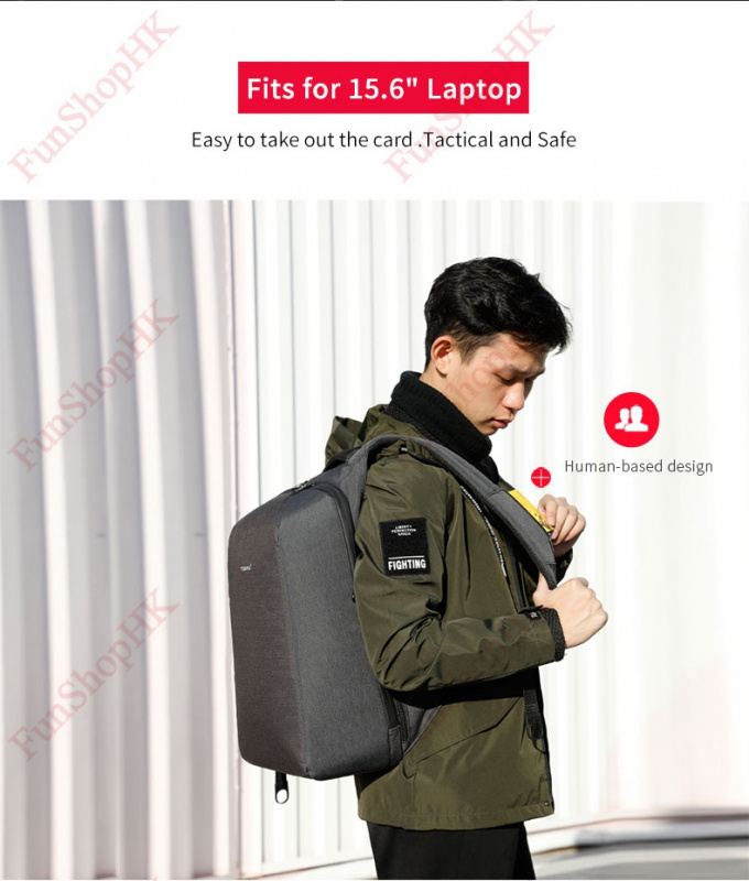 Tigernu 防盜雙肩背囊 [2色] (2018休閒款A)