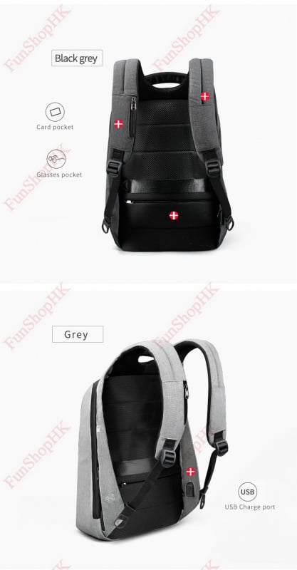 Tigernu 防盜雙肩背囊 [2色] (2018休閒款A)