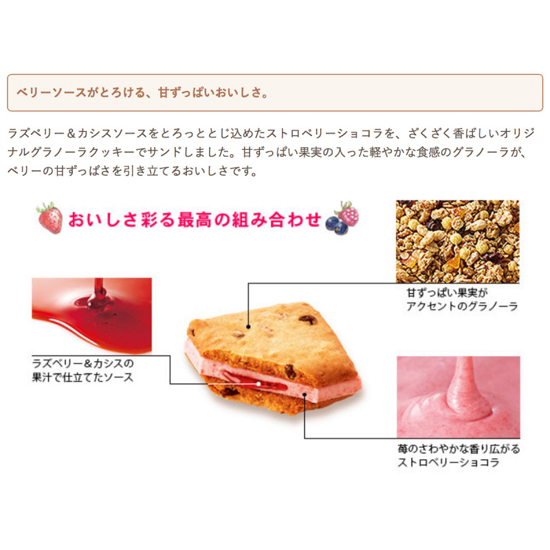 日本A.Sandolce 士多啤梨朱古力紅桑莓果醬 夾心曲奇餅乾禮盒 (1盒4件)【市集世界 - 日本市集】