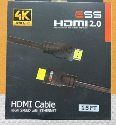 ESS HDMI 2.0 4K@60Hz High Speed with Ethernet Cable 10/15ft [ESS™ HC20系列]
