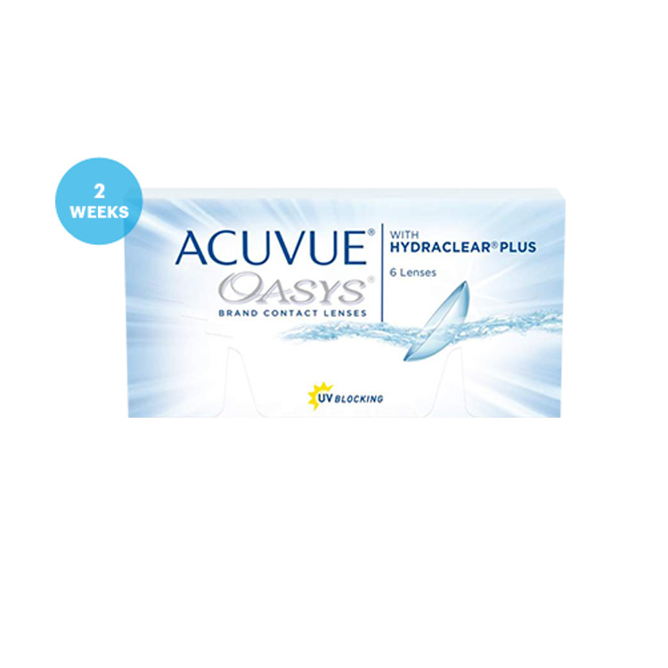 Acuvue Oasys with Hydraclear Plus 2星期即棄隱形眼鏡 [多種度數]