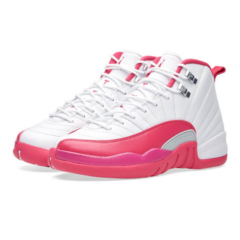 Nike Air Jordan 12 Valentine's Day 女裝鞋 [白粉紅色]