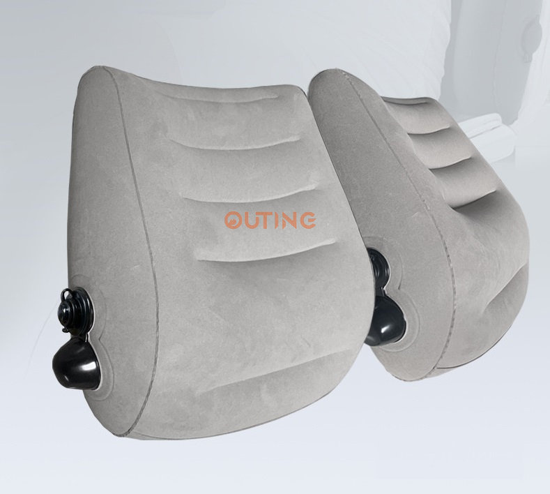 自按充氣腰背墊 人工力學設計 辦公室 護腰墊 汽車座椅 孕婦靠背墊 便攜