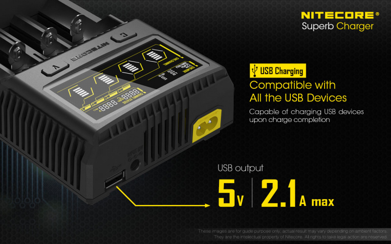 {MPower} Nitecore SC4 LCD Charger 顯示 獨立管道 充電器 ( AA, AAA, 18650 ) - 原裝行貨