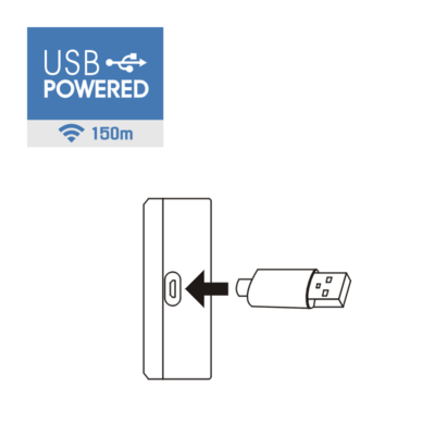 Hopewell 150m EXTRA USB Powered Battery-Free Wireless Doorbell DN-771U 門鈴