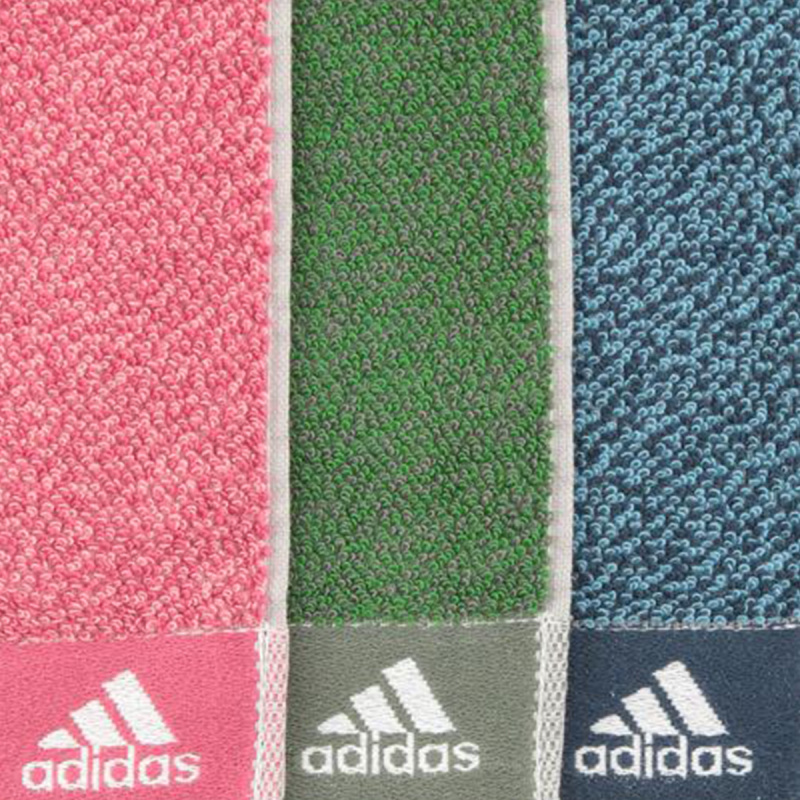日版Adidas 毛圈 藍色純棉運動長毛巾 15x120cm(552)【市集世界 - 日本市集】