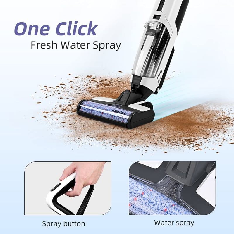 【全港免運費】(香港行貨) Alfabot iclean T36乾濕兩用自動清洗拖地無線吸塵機