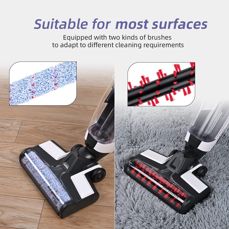 【全港免運費】(香港行貨) Alfabot iclean T36乾濕兩用自動清洗拖地無線吸塵機