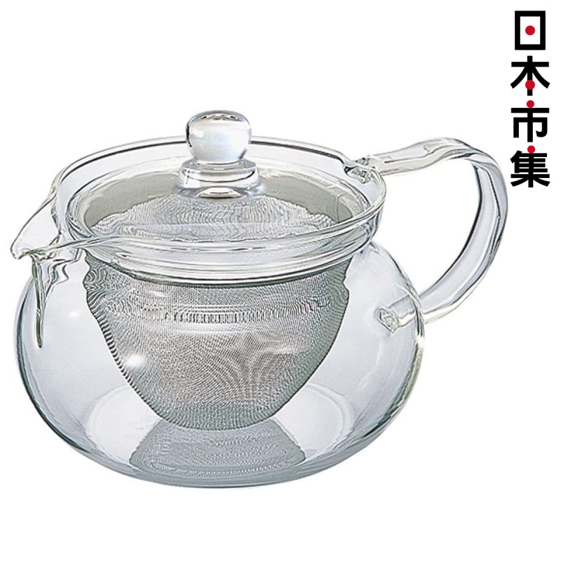 日版Hario 耐熱玻璃 日本製玻璃茶壺含茶隔 450ml【市集世界 - 日本市集】