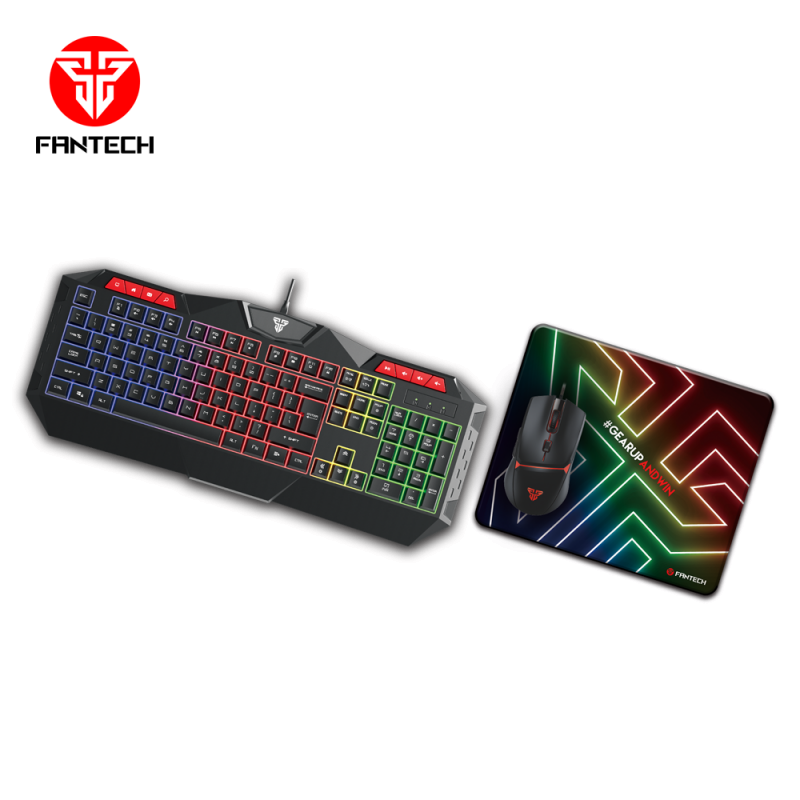 Fantech P31 鍵盤滑鼠套裝 + HQ50s RGB遊戲耳機 + GS-202 LED 聲納喇叭電競福袋