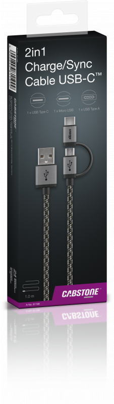 CABSTONE 2in1 Charge/Sync Cable USB-C™