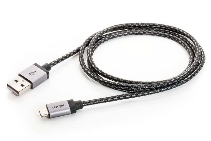 CABSTONE Charge/Sync Cable with textile sheath - Micro-USB