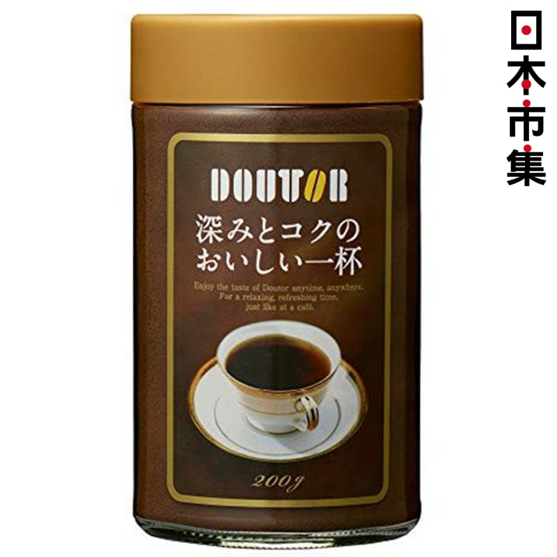 日版Doutor 即沖咖啡 深煎特濃咖啡粉 加大份量 200g【市集世界 - 日本市集】