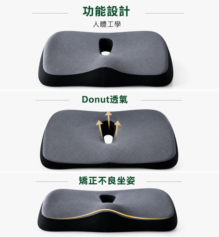 APLUS 記憶棉坐墊枕