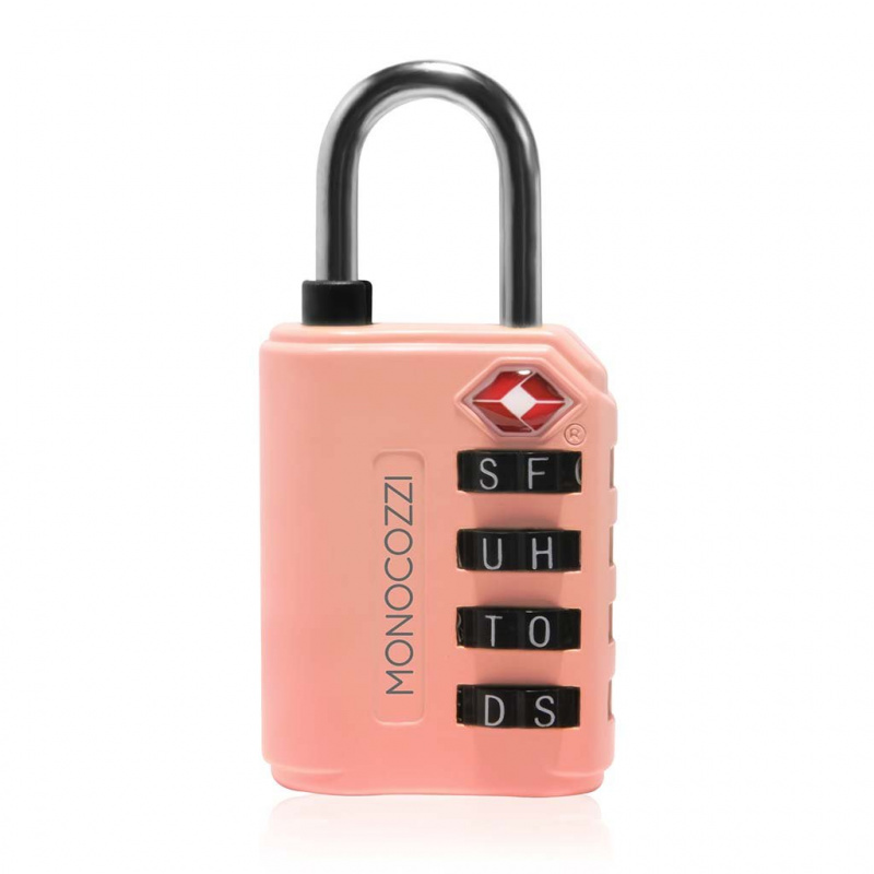BON VOYAGE | TSA 金屬字母行李鎖 - 粉紅色