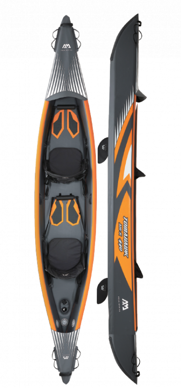 Aqua Marina Tomahawk AIR-K 440 戰斧雙人全拉絲 高壓皮划艇，配雙向高壓氣泵、拉鍊背包