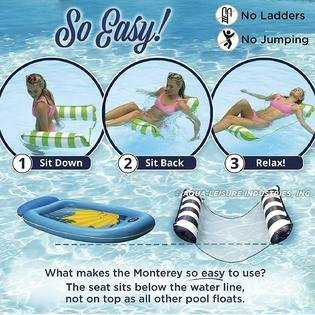 水上吊床Water Hammock 充氣躺椅水上浮床游泳充氣浮排