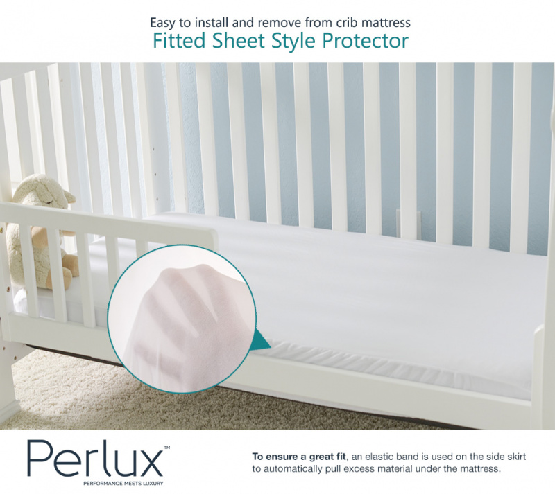 SafeRest TENNCEL Perlux 天絲系列防水防蟎嬰兒床床單 (附鬆緊帶)