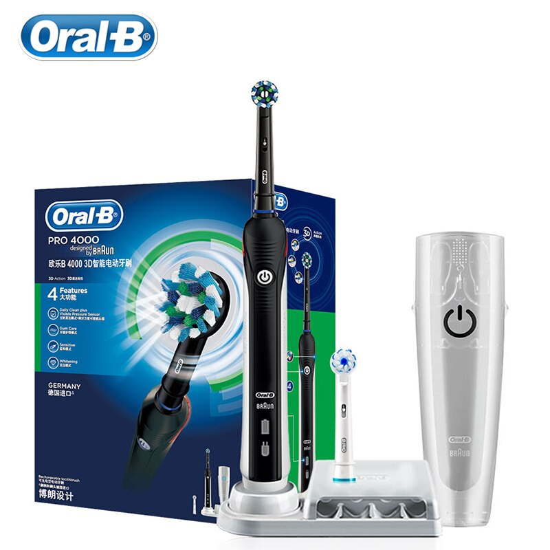 德國百靈 Oral-B-3D PRO4000 Professional Care 數位極淨電動牙刷 (門市現金優惠價$399)