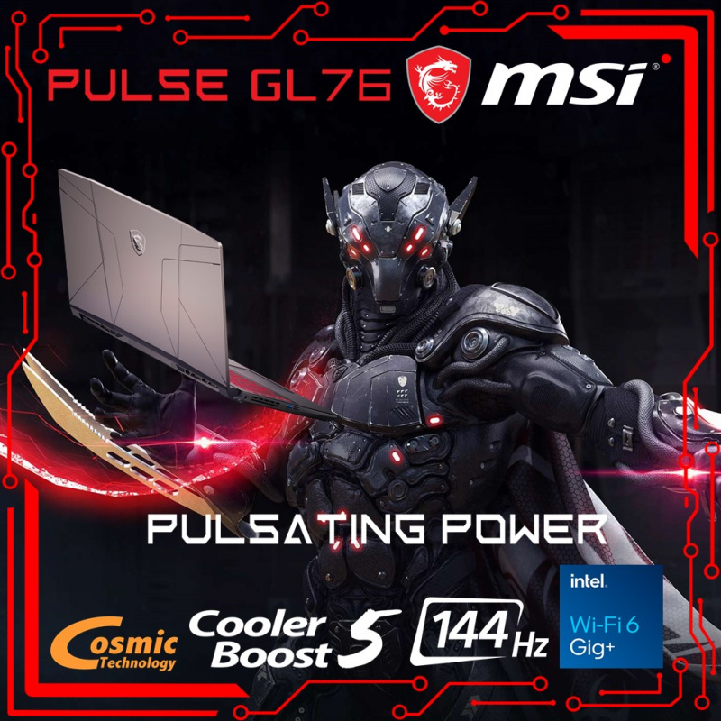 MSI GL76 Pulse 11UEK 17.3"脈動力量電競筆電 (i7-11800H / RTX3060 / 144Hz)