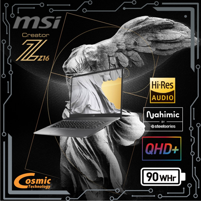 (預訂)MSI Creator Z16 A11UE 16"專業創作者筆記型電腦( i7-11800H / RTX3060 / QHD )