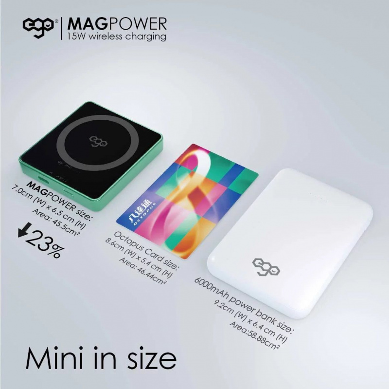 【香港行貨 3年保養】EGO MAGPOWER 15W magsafe 6000mAh 外置電池