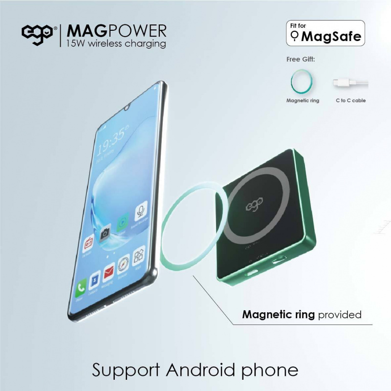 【香港行貨 3年保養】EGO MAGPOWER 15W magsafe 6000mAh 外置電池