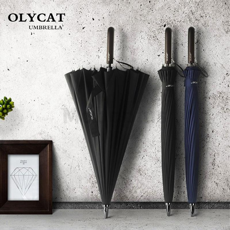 Olycat 防風復古加固晴雨長柄傘 [2色]