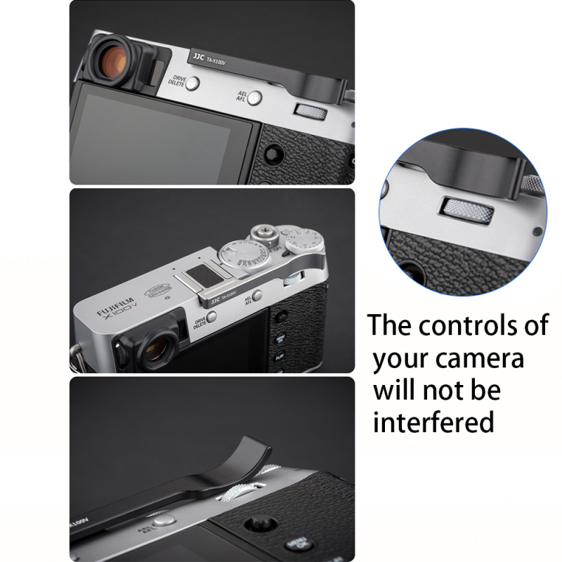 原裝正貨 - JJC 鋁合金相機熱靴手指柄 拇指柄 Aluminum Alloy Camera Hot Shoe Thumb Support 適用 富士 Fujifilm X-E3 X-E4 X100F X100V X100VI