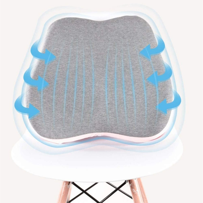 Elife 3D 記憶棉椅背腰墊/符合人體學/汽車座椅/辦公室/電腦椅靠背枕 (深藍，1件)