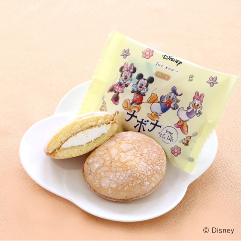日本 亀屋万年堂 x Disney 迪士尼 雲呢拿忌廉夾心布雪蛋糕禮盒 (1盒4件)【市集世界 - 日本市集】