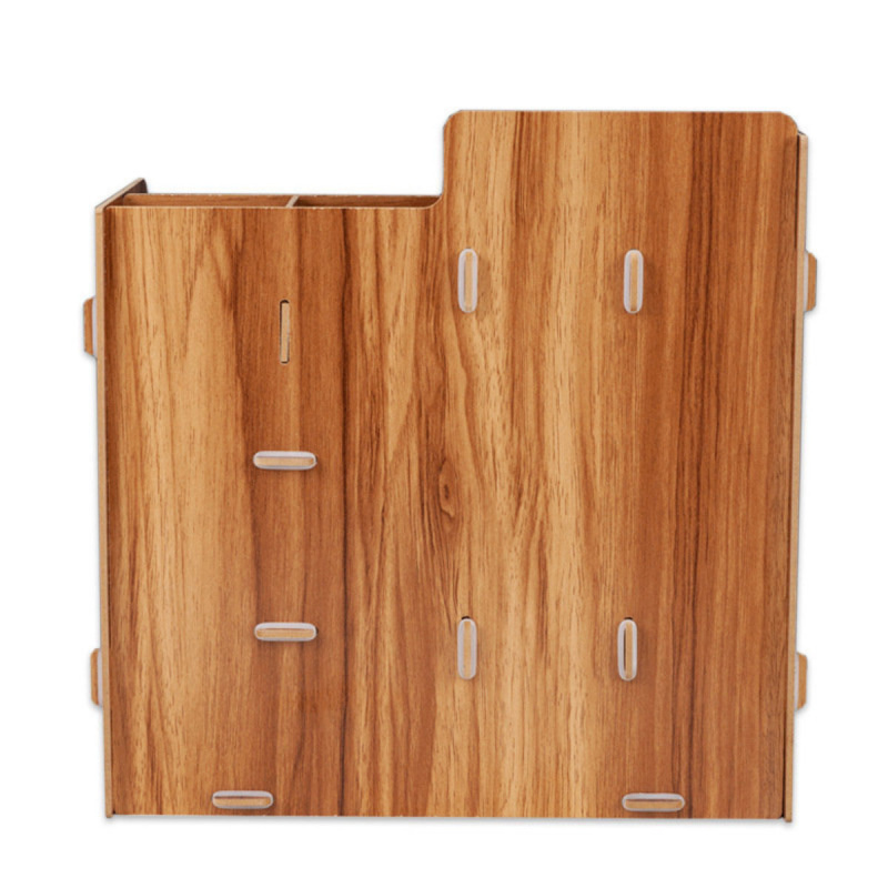 木制辦公桌文件架（自組）木色 2021款