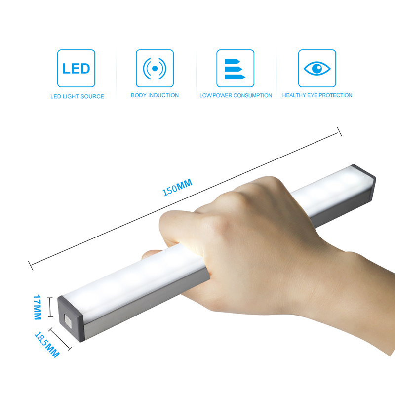 節亮 -LI  LED長條形多功能人體感應小夜燈(150mm)x 2pcs