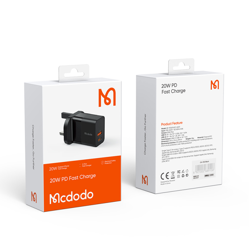 Mcdodo 20W PD / QC3.0 Wall Charger CH-130