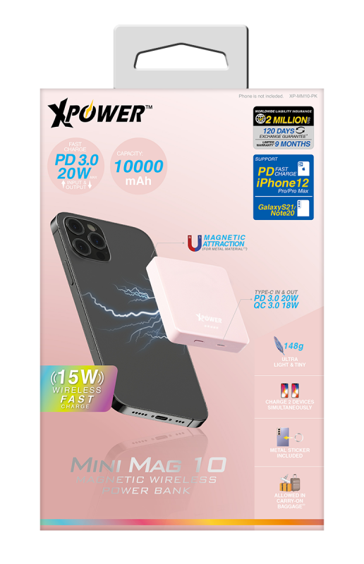 XPower MM10 無線充+PD外置充電器 [4色]