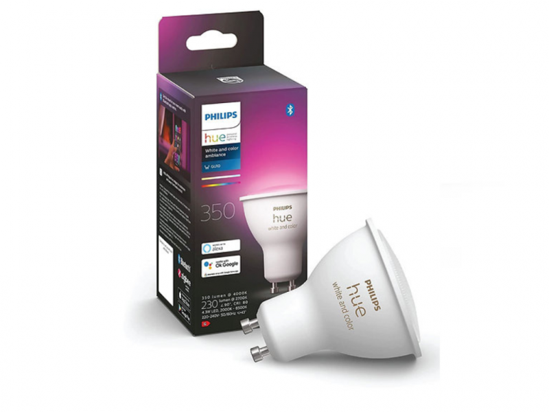 Philips 飛利浦 HUE White and Color Ambiance Bluetooth RGB Bulb Single Pack GU10