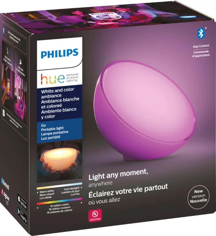 Philips 飛利浦 White and Color Ambiance Hue Go 2.0 Bluetooth 可攜式燈具