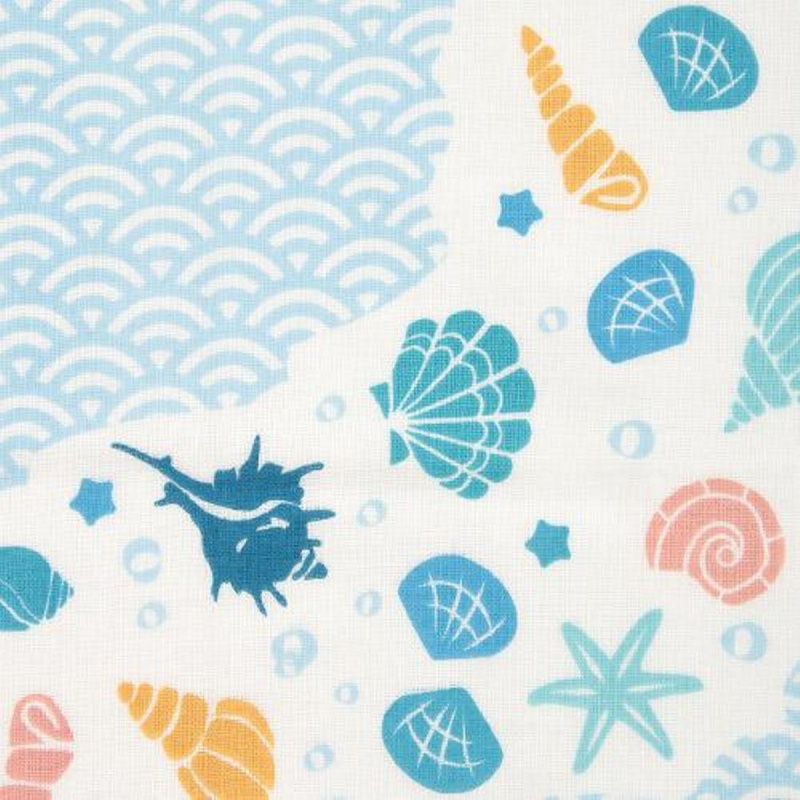 日本Towel Museum日本今治製 白底日本浪貝殼長毛巾 (530)【市集世界 - 日本市集】