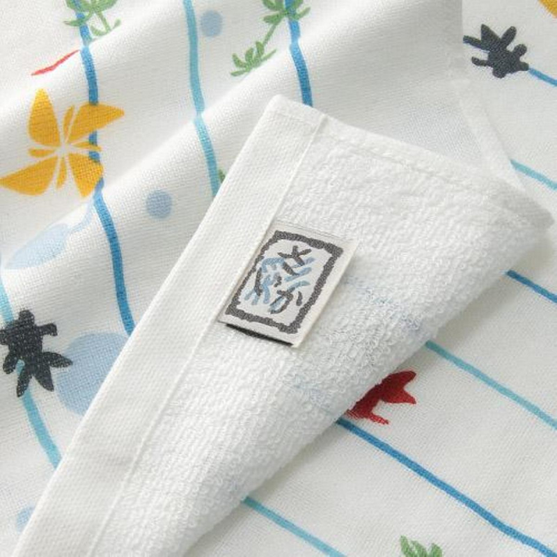 日本Towel Museum日本今治製 白底風車金魚長毛巾 (554)【市集世界 - 日本市集】